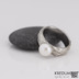 Gordik a perla - Motaný snubní prsten nerezový, velikost 50