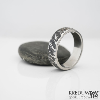 Archeos Line - kovan snubn prsten z nerezov oceli - SK984