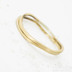 Golden Plain yellow - Zlat snubn prsten
