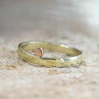 Virginie Lux - zlat prsten se srdkem