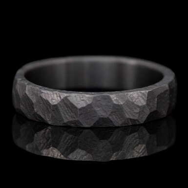 Raw Tantalum - Matte � Size 60 - Wedding Ring, CR6475