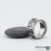 Rafael - Kovaný nerezový snubní prsten, SK1168