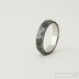 Rock BG tmav - velikost US 4,25 (47,5), ka 3,5 mm - Nerezov prsten  - et 1902 (3)