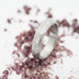 Rocksteel a diamant 1,7 mm - Kovan zsnubn prsten damasteel - devo, svtl - velikost 49; ka 4 mm - produkt SK2911