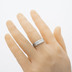 Prima, struktrura devo - velikost 60,5; ka 6,6 mm; tlouka 1,7 mm; profil F, lept 50% - Snubn prsten damasteel - produkt SK2896