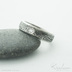 Prima line a diamant 2 mm - koleka - snubn prsten kovan nerezov ocel damasteel - SK4004