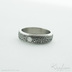 Prima line a diamant 2 mm - koleka - snubn prsten kovan nerezov ocel damasteel - SK4004