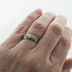 Prima line a diamant 2 mm - koleka - snubn prsten kovan nerezov ocel damasteel - SK4004