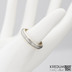 Kasiopea white - Zlatý snubní prsten a damasteel čárky, vel. 60