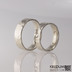 Golden Draill white - Zlaté snubní prsteny 