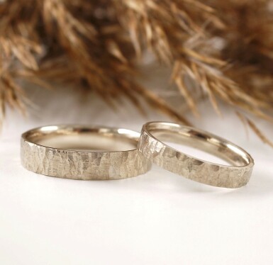 RAW gold white -  white gold wedding ring