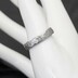 snubní prsten chirurgická ocel dámský s diamantem ručně kovaný -  vel. 54, šířka 4 mm, tloušťka slabá, profil B, matný - K0408
