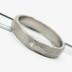 Snubn nebo zsnubn titanov prsten s diamantem 1,7 mm - Natura - velikost 54, ka 4 mm, profil C, matn - Et 2223