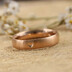 Prima gold red a ryt srdko - matn - zlat snubn prsten