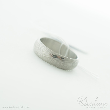 Prima devo - Kovan snubn prsten z nerez oceli damasteel, V4907
