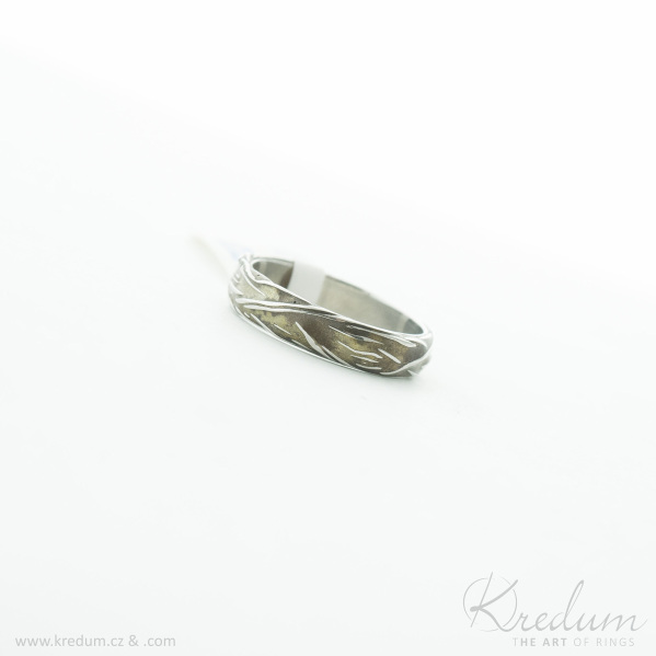 Gordik - motan snubn prsten z nerezov oceli - V5127