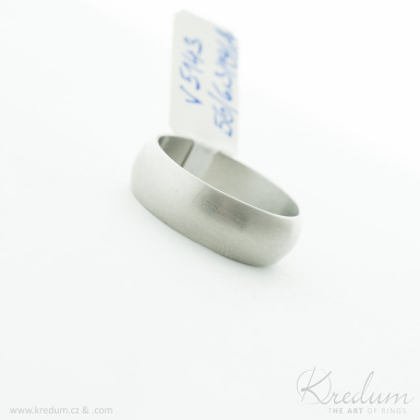 Prima nerez matný - kovaný snubní prsten z nerezové oceli, V5143