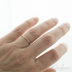 Plain gold draill white - zlat snubn prsten - V5170