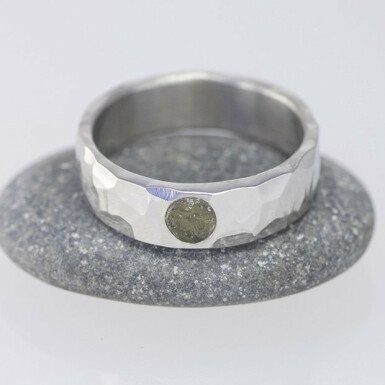 Natura a kmen natural - leskl - kovan snubn prsten z nerezov oceli