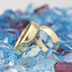 Zlaté snubní prsteny klasik gold yellow lesklé - velikost 48, šířka 4,5 mm, tl 1,3 mm, profil E + velikost 57, šířka 5 mm, tl 1,5 mm, profil E - K 1475 (4)