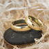 Zlaté snubní prsteny klasik gold yellow lesklé - velikost 48, šířka 4,5 mm, tl 1,3 mm, profil E + velikost 57, šířka 5 mm, tl 1,5 mm, profil E - K 1475